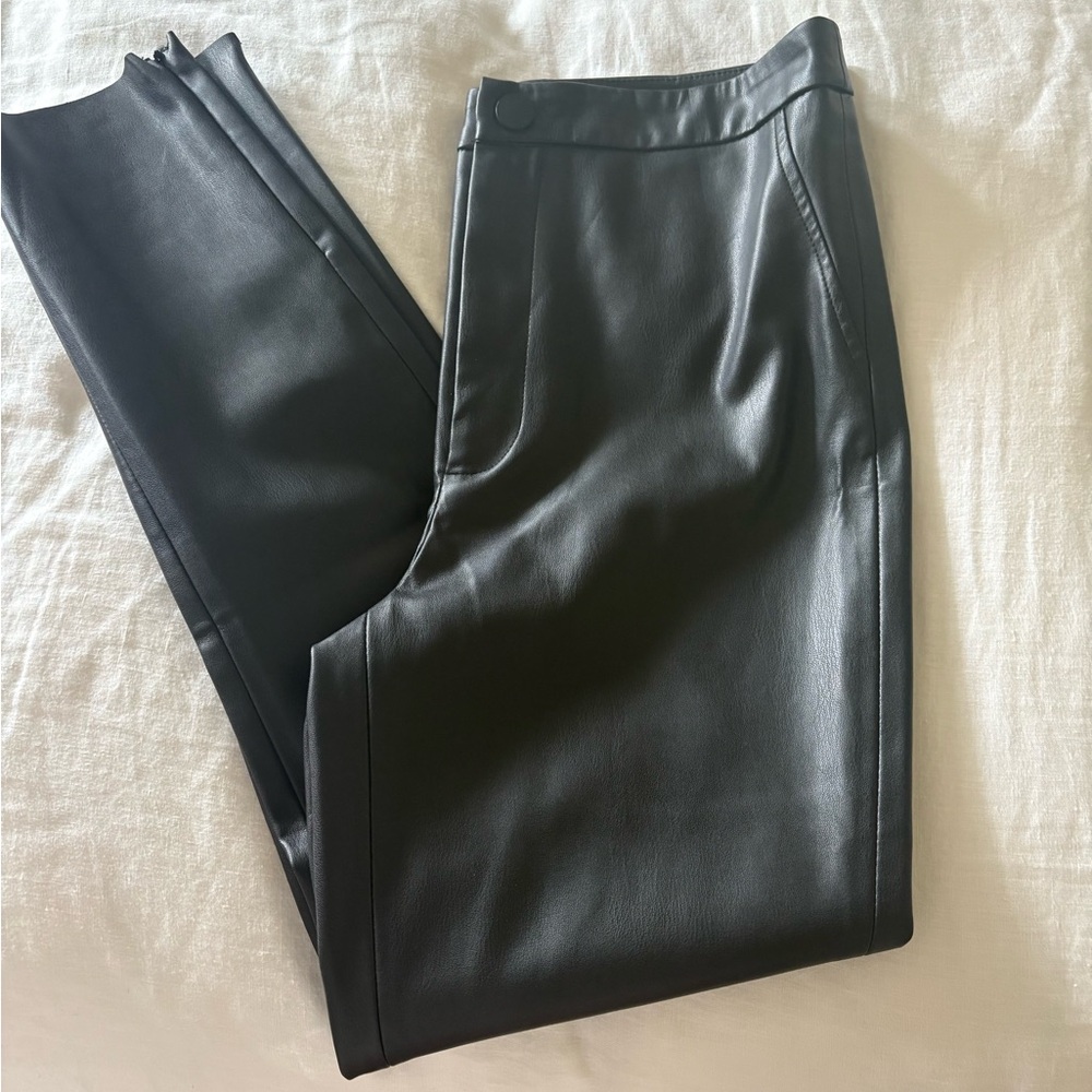 Zara Faux Leather Pants - Picture 3 of 8